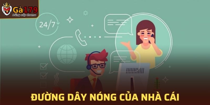 Dùng số đường dây nóng của nhà cái